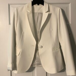 White Blazer - oversized - white -size S